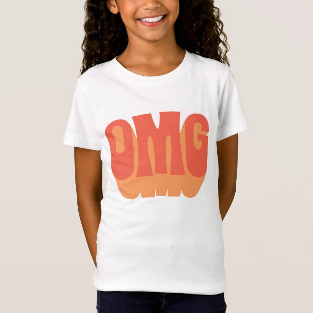 T-shirt avec déclaration amusante OMG | Expression (Devant)