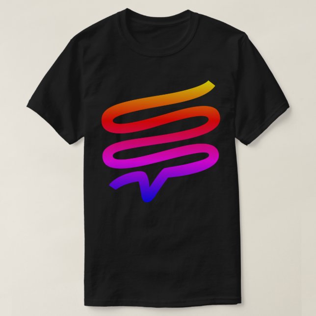 T-shirt avec dégradé arc-en-ciel Telepath (Design devant)