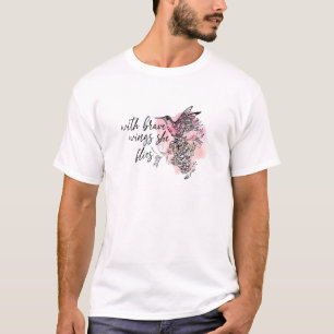 T-shirt Avec des ailes courageuses elle vole la foi chréti