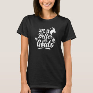 T-shirt Avec des chèvres Animal Compagnon Propriétaire Chè
