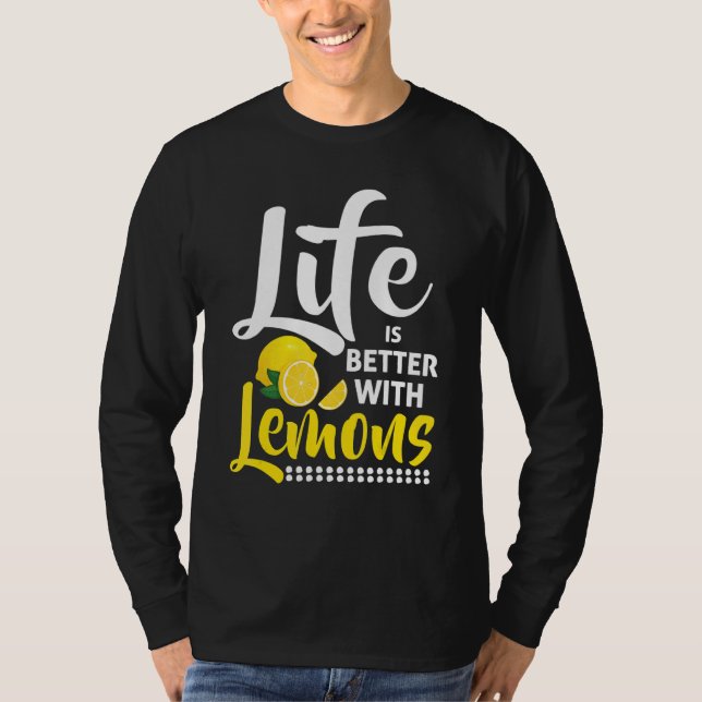 T-shirt Avec des citrons  Jus de citron  Limonade (Devant)