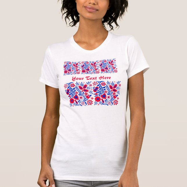 T-shirt avec des motifs slovènes dans des couleurs (Devant)