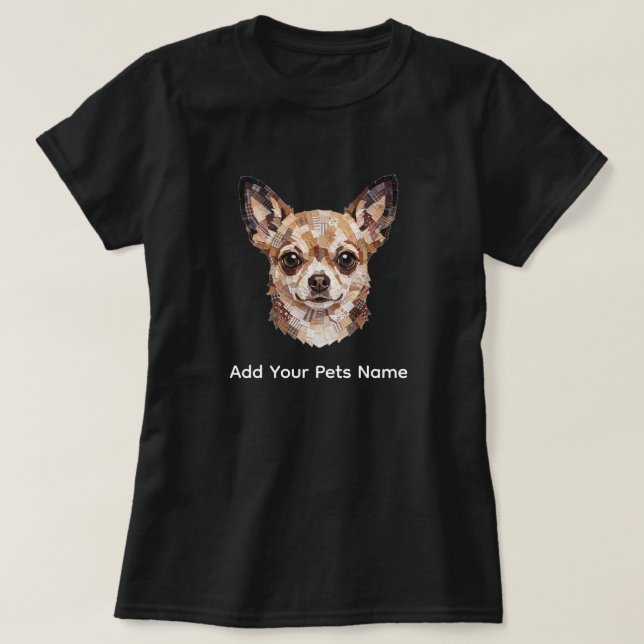 T-shirt avec design de chiot chihuahua mignon (Design devant)