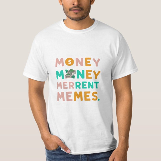 T-Shirt avec design de "Mème de Mérite d'Argent". (Devant)