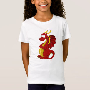 T-shirt avec dessin animé de dragon