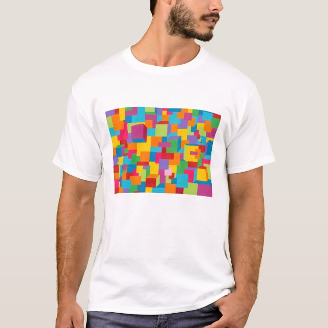 T-shirt avec dessin de peinture d'art (Devant)