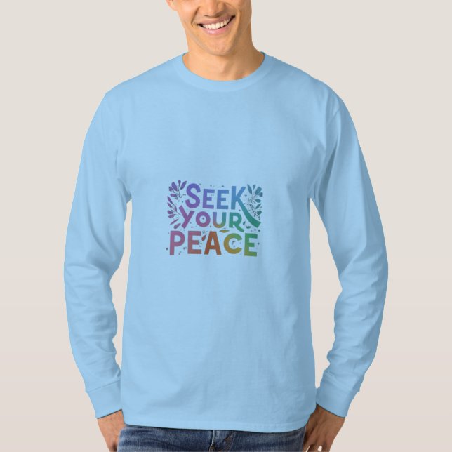 T-shirt avec devis inspirationnel (Devant)
