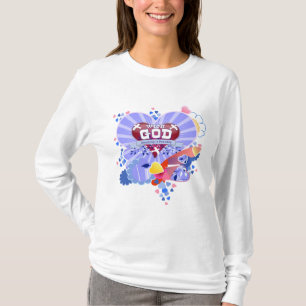 T-shirt Avec Dieu Coeurs