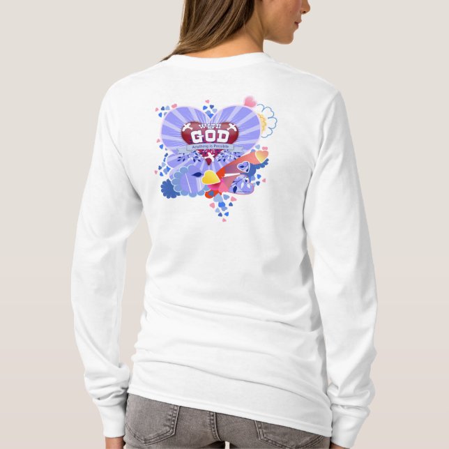 T-shirt Avec Dieu Coeurs (Dos)