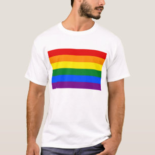 T-shirt avec drapeau arc-en-ciel LGBT