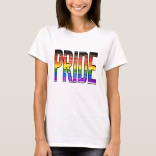 T-Shirt avec drapeau arc-en-ciel ondulant de Phill