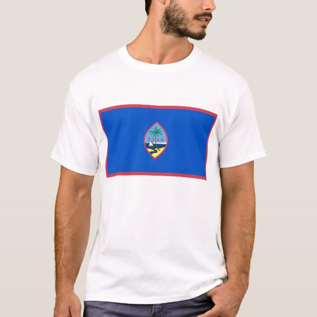 T-shirt avec drapeau de Guam - USA (Devant)