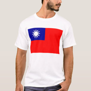 T-shirt avec drapeau de Taïwan