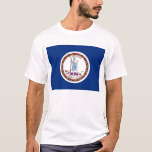 T-shirt avec drapeau de Virginia State USA