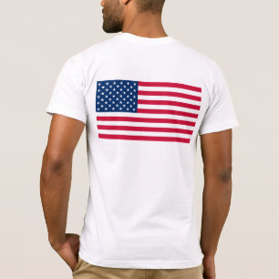 T-shirt avec drapeau des États-Unis d'Amérique