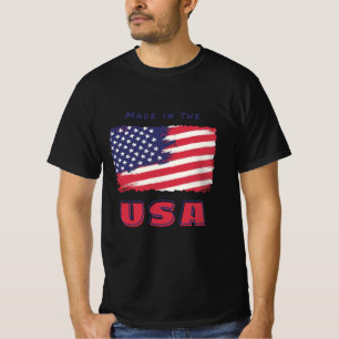 T-shirt avec drapeau des USA