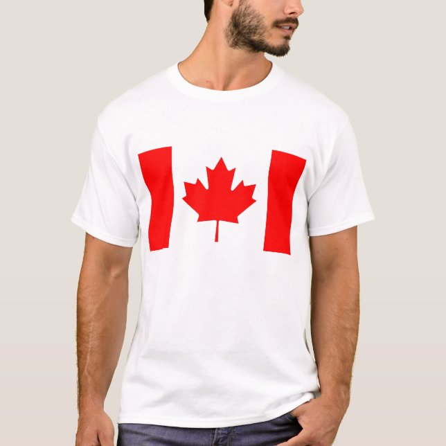 T-shirt avec drapeau du Canada (Devant)