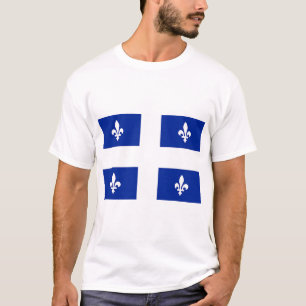 T-shirt avec drapeau du Québec, Canada