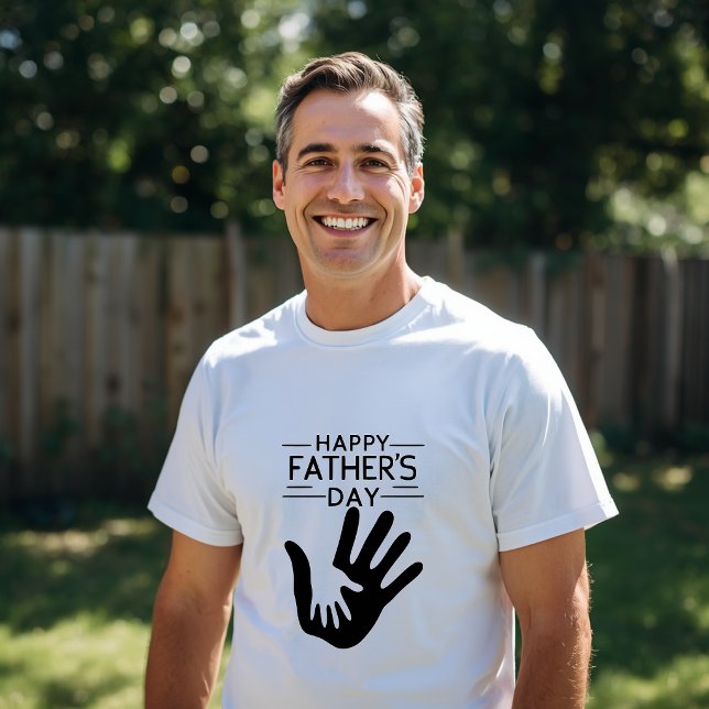 T-shirt avec empreinte de main pour la fête des pè (Créateur téléchargé)