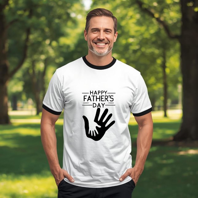 T-shirt avec empreinte de main pour la fête des pè (Créateur téléchargé)