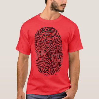 T-shirt avec empreintes digitales