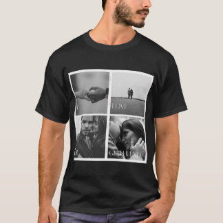 T-shirt avec filmstrip photo 'J'aime ma copine'