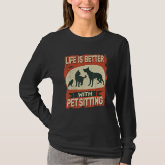 T-shirt avec garde d'animaux de compagnie garde d'animaux 