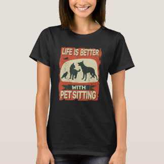 T-shirt avec garde d'animaux de compagnie garde d'animaux 