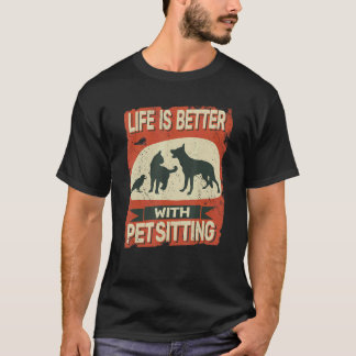 T-shirt avec garde d'animaux vétérinaire garde d'animaux v