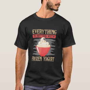 T-shirt Avec Gelée Yaourt Alimentation Yaourt