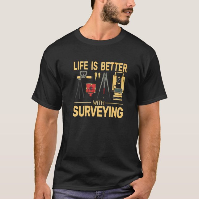 T-shirt avec géomètre expert vintage (Devant)