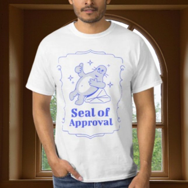 T-Shirt avec Graphisme de Sceau de Bonne Approbati (Créateur téléchargé)