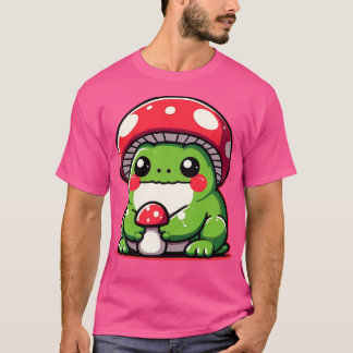 T-shirt Avec grenouille Casquette de champignons