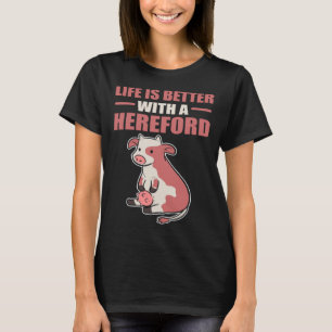 T-shirt avec Hereford Cow Farmer