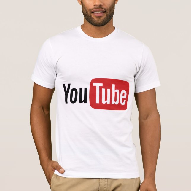 T-Shirt avec icône YouTube (Devant)