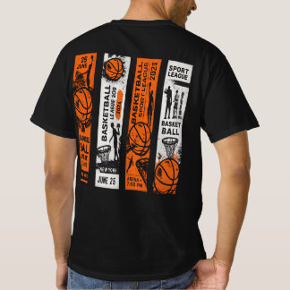 T-Shirt avec impression de ligue de basketball au 