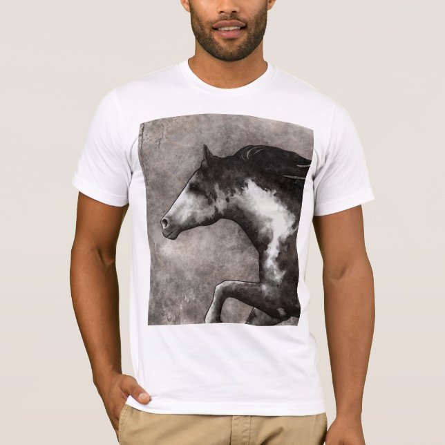 T-Shirt avec impression de surtension non bridée. (Devant)