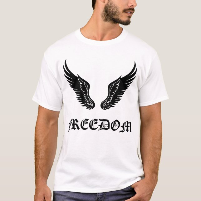 T-shirt avec imprimé ailes (Devant)