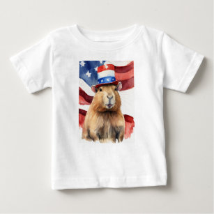 T-shirt avec imprimé capybara du président