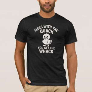 T-shirt avec jeu de mots sur le canard Quack