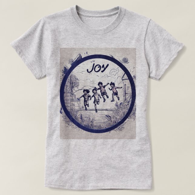 T-shirt "Avec Joie Éternelle : Chemise Multi Couleurs Vibr (Design devant)