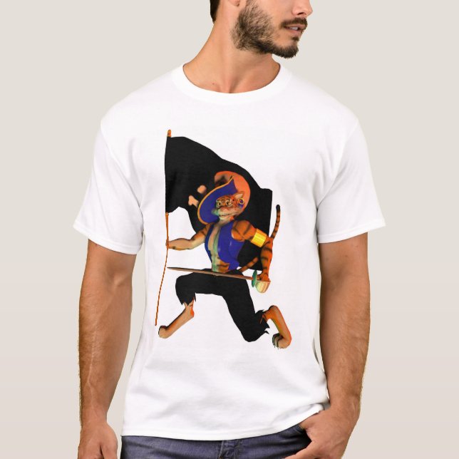 T-shirt Avec la bande de roulement féline (Devant)