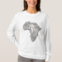 T-shirt avec la conception originale de l'Afrique