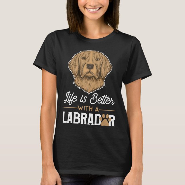 T-shirt Avec La Face Du Labrador Cute Chocolat Lab (Devant)