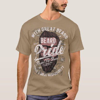 T-shirt Avec La Grande Barbe Vient Une Grande Responsabili