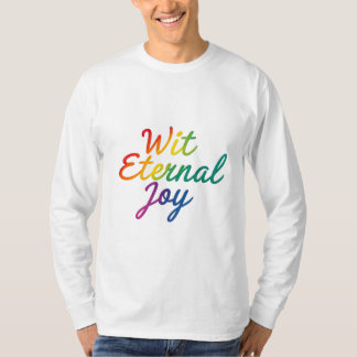 T-shirt Avec la joie éternelle - Arc-en-ciel