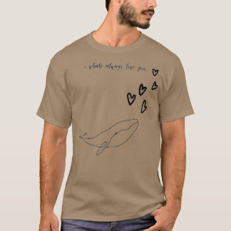 T-shirt Avec l'amour baleine