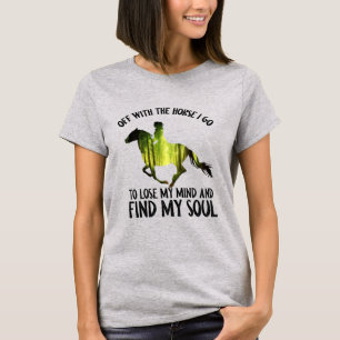 T-shirt Avec Le Cheval Je Vais Perdre Ma Forêt D'Esprit