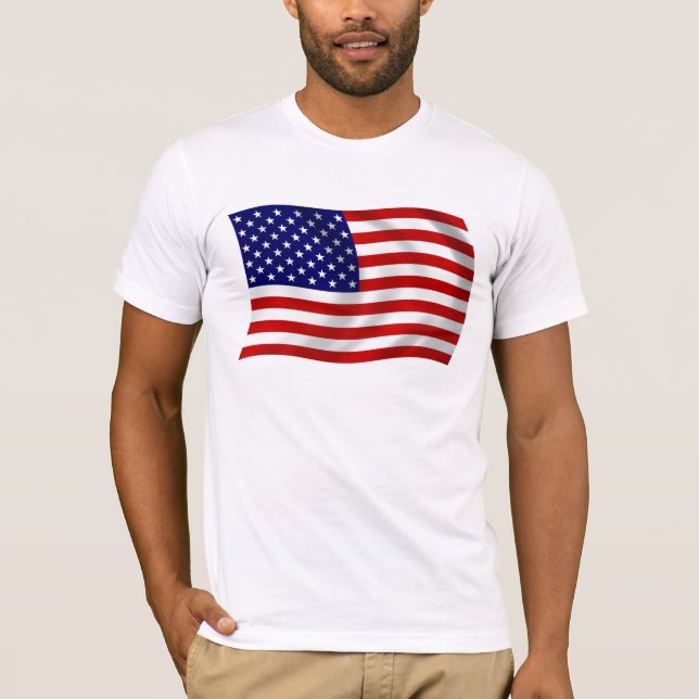 T-shirt avec le drapeau des États-Unis d'Amérique  (Devant)