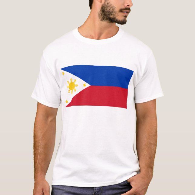 T-shirt avec le drapeau des Philippines (Devant)